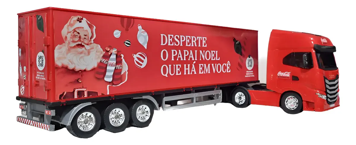 Camion miniature Coca-Cola Noël métal