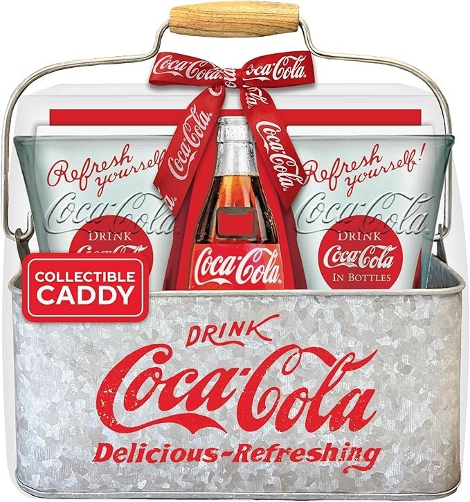 Coffret Coca-Cola vintage 2 verres et ouvre-bouteille