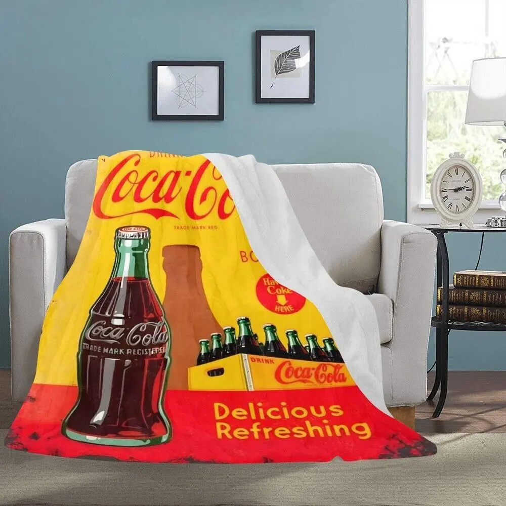Couverture polaire Coca-Cola vintage