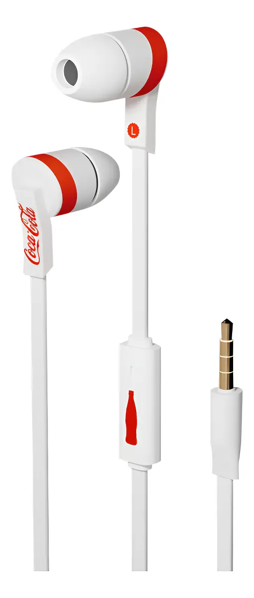 Écouteurs filaires avec micro Coca-Cola