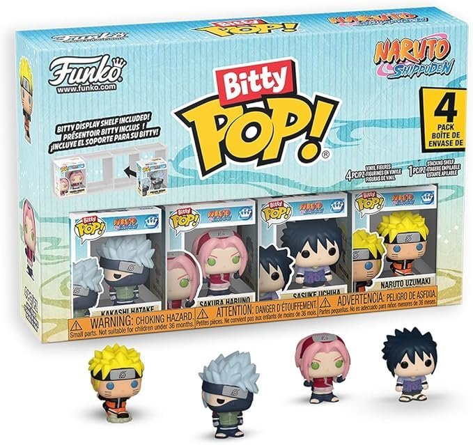 Funko Bitty Pop Naruto Pack 4 Personnages