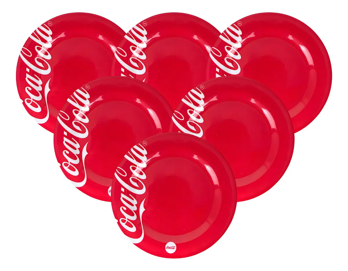 Kit assiettes dessert Coca-Cola lot de 6