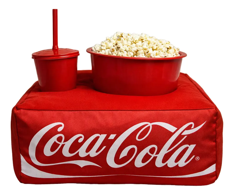 Kit cinéma Coca-Cola coussin et popcorn