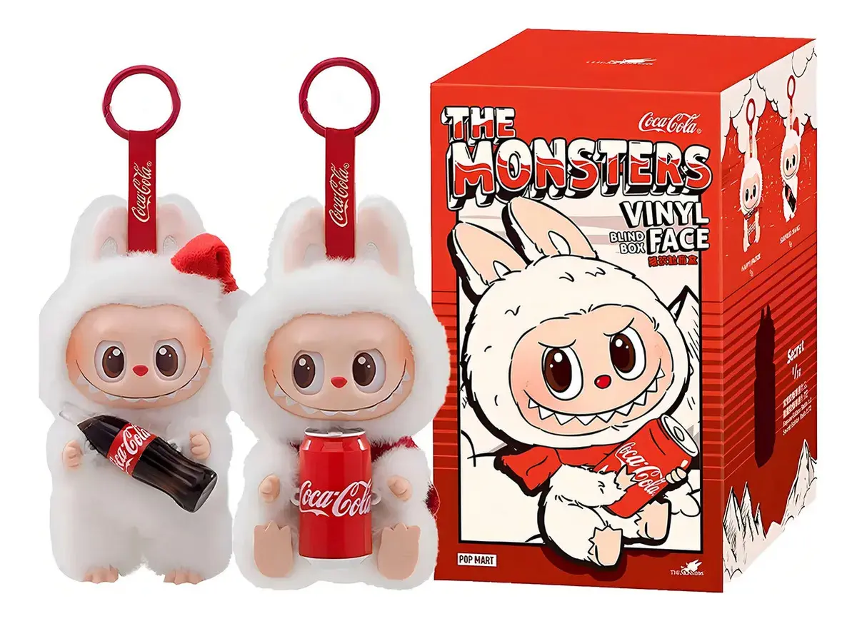 Labubu Coca-Cola peluche porte-clés