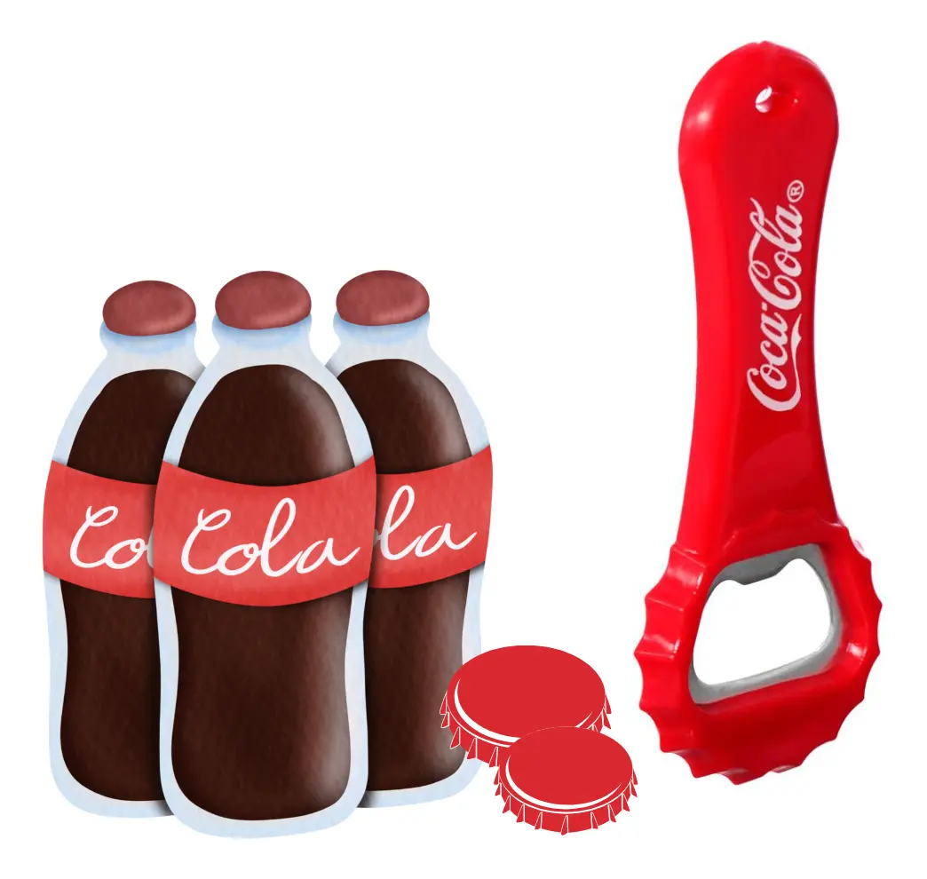 Ouvre-bouteille Coca-Cola rouge