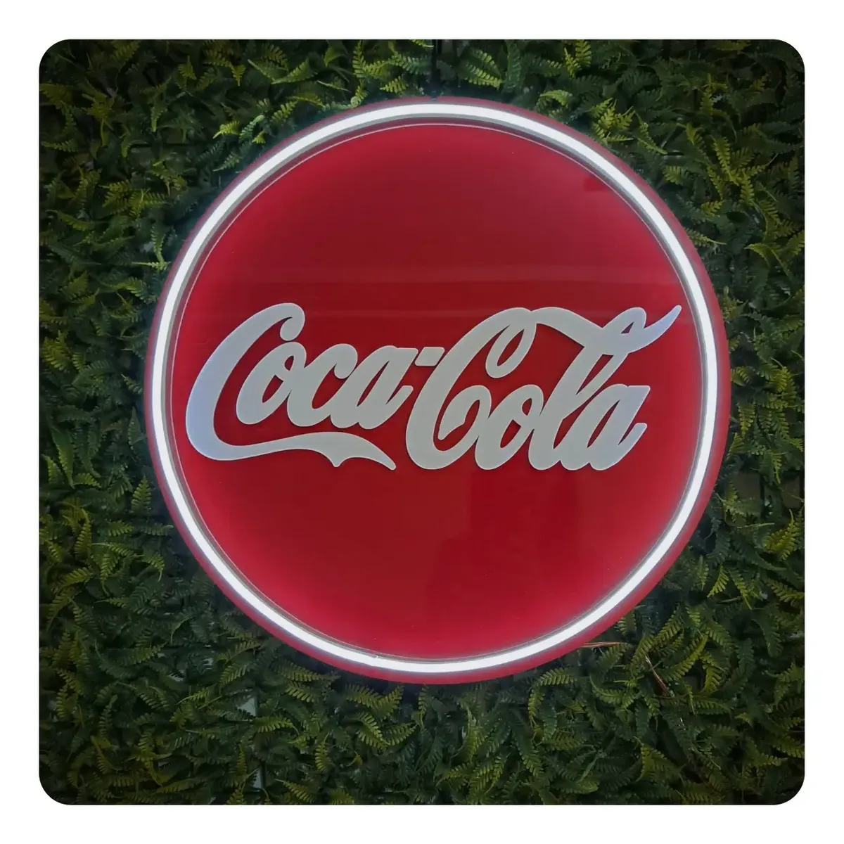 Panneau néon acrylique Coca-Cola 45cm