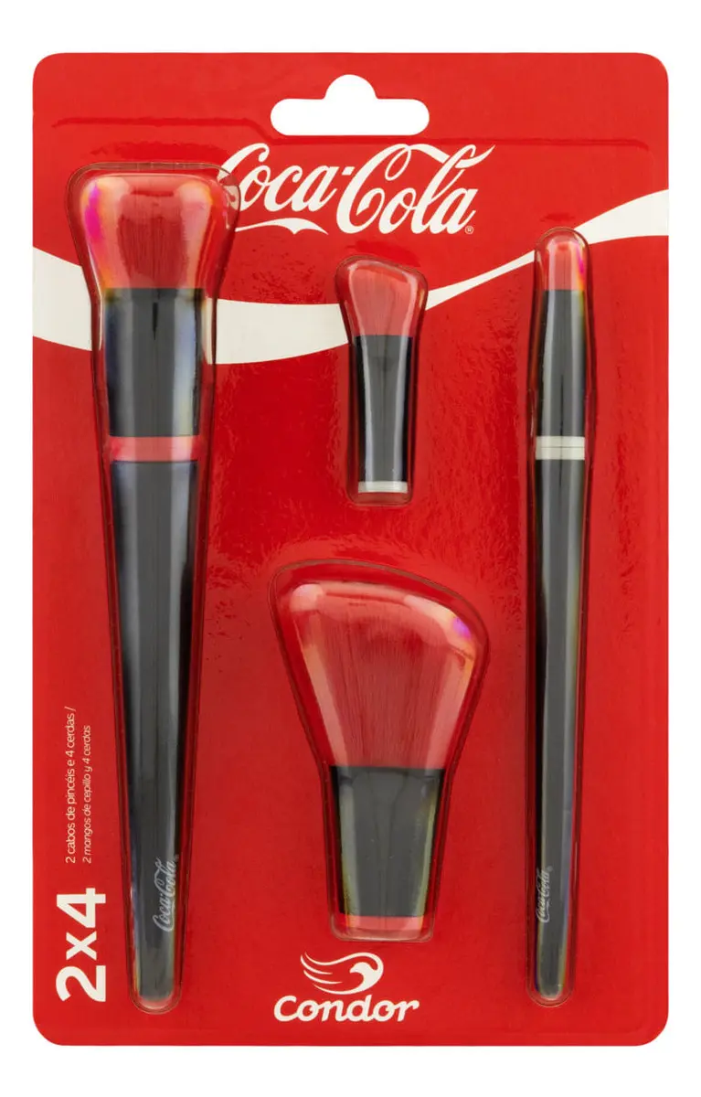 Kit pinceaux maquillage Coca-Cola
