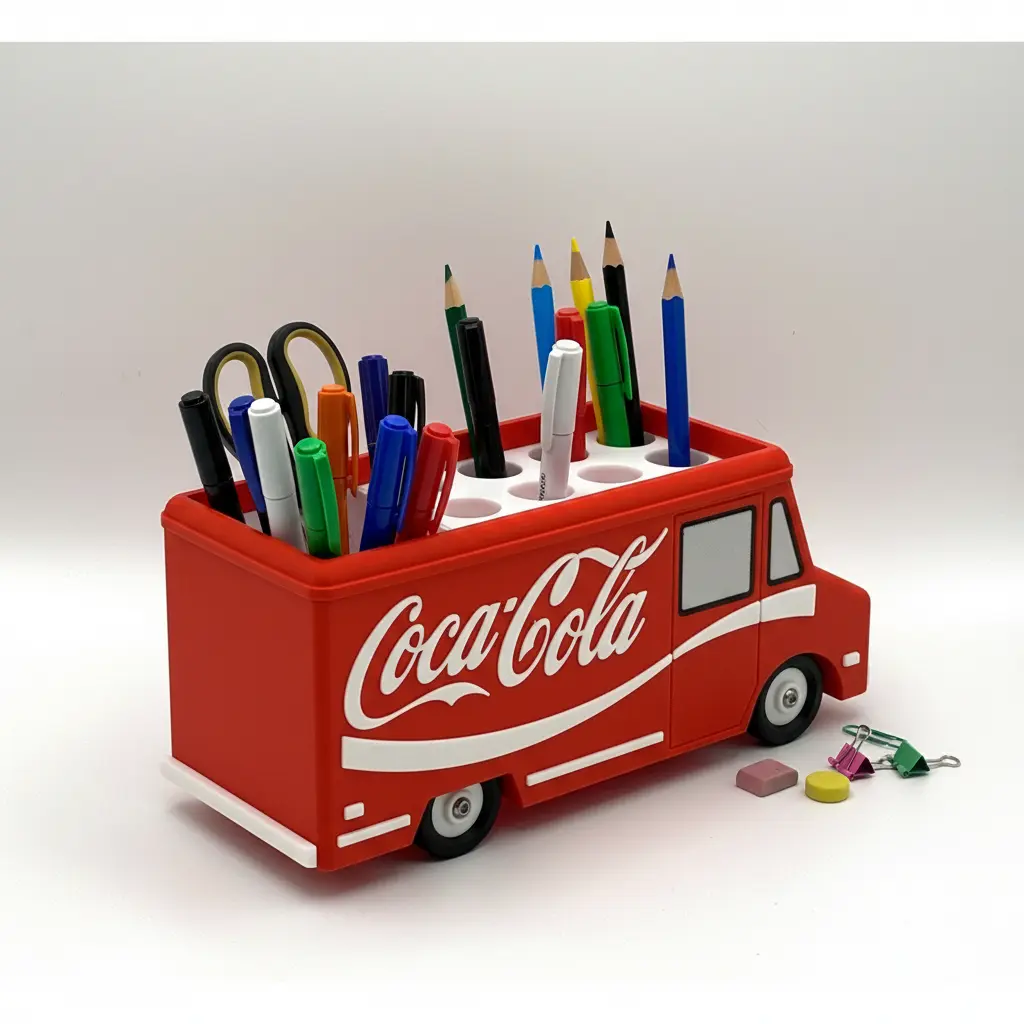 Porte-crayons camion Coca-Cola