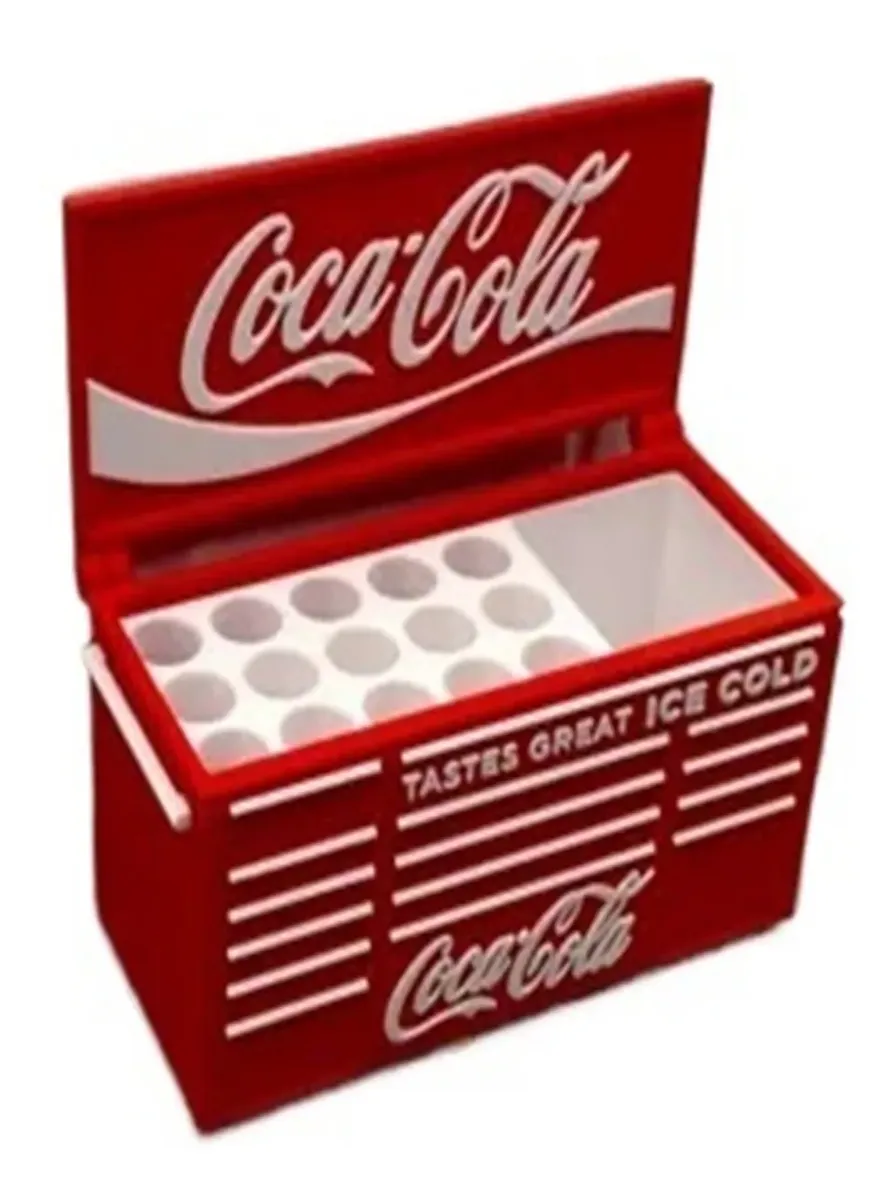 Pot à crayons type mini-frigo Coca-Cola