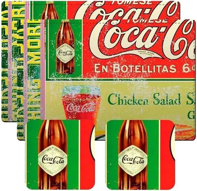Set napperons et sous-verres Coca-Cola