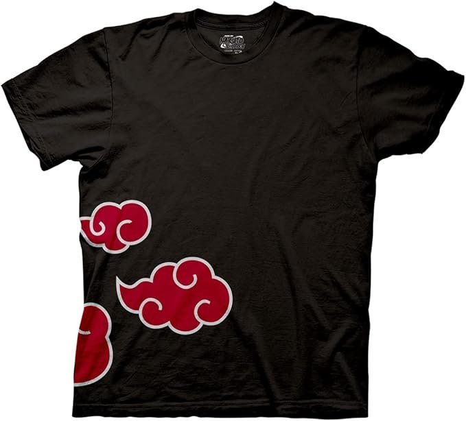 T-Shirt Naruto Akatsuki Nuages Rouges Adulte