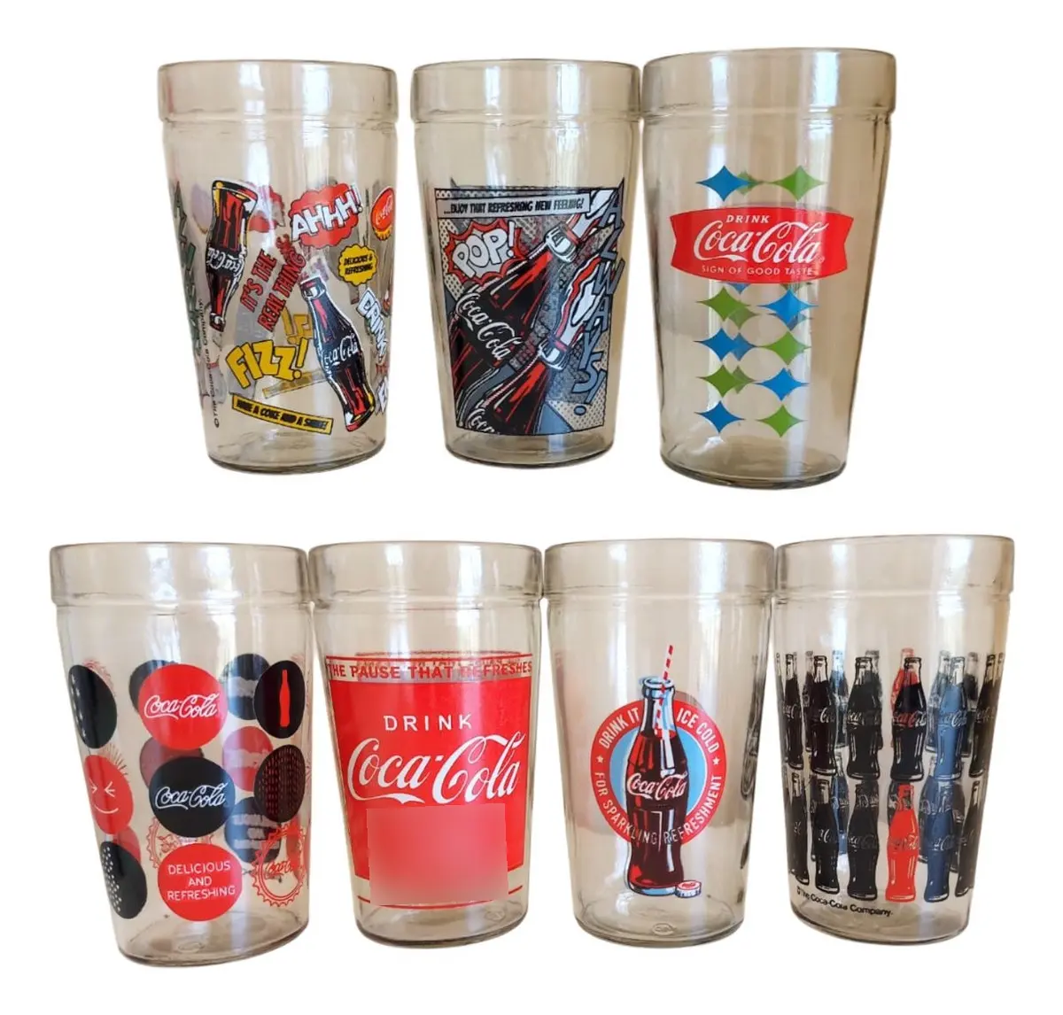 Verres vintage Coca-Cola 1957 collection