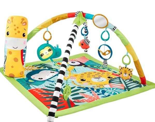 Fisher-Price Tapis de Jeu 3-en-1 Jungle