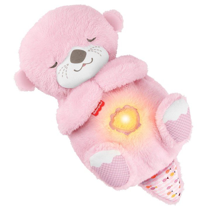 Fisher-Price Veilleuse Musicale en Peluche Rose