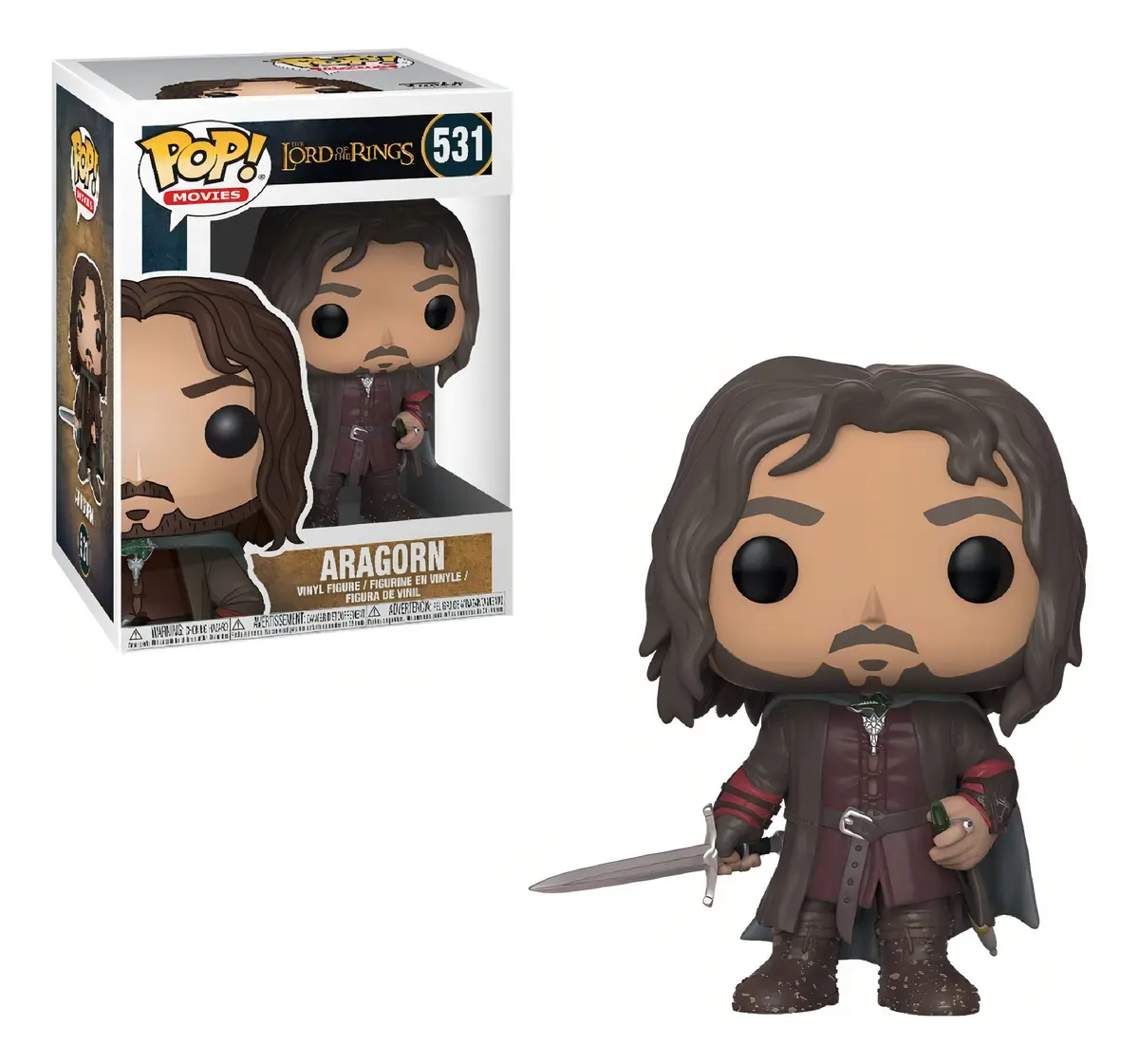 Funko Pop Aragorn 531 Lord of the Rings Seigneur des Anneaux