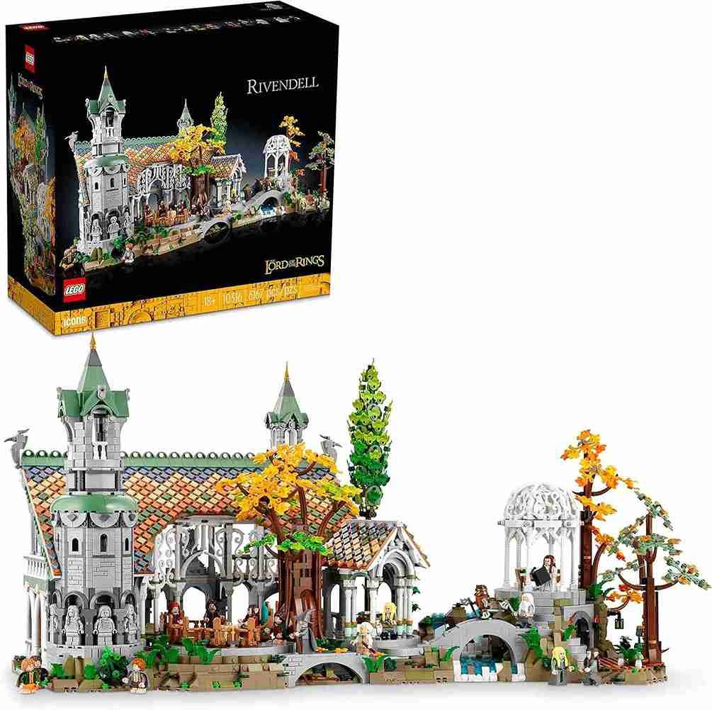 LEGO Icons Le Seigneur des Anneaux Fondcombe 10316 Kit de construction 6167 pièces
