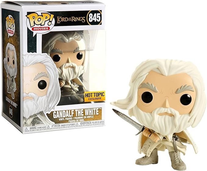 Lord of the Rings Funko POP Movies Gandalf the White Exclusive Vinyl Figure 845