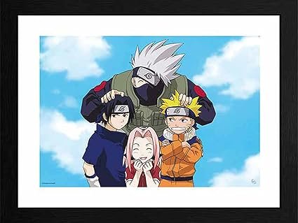 NARUTO Tirage encadré Photo Équipe 7