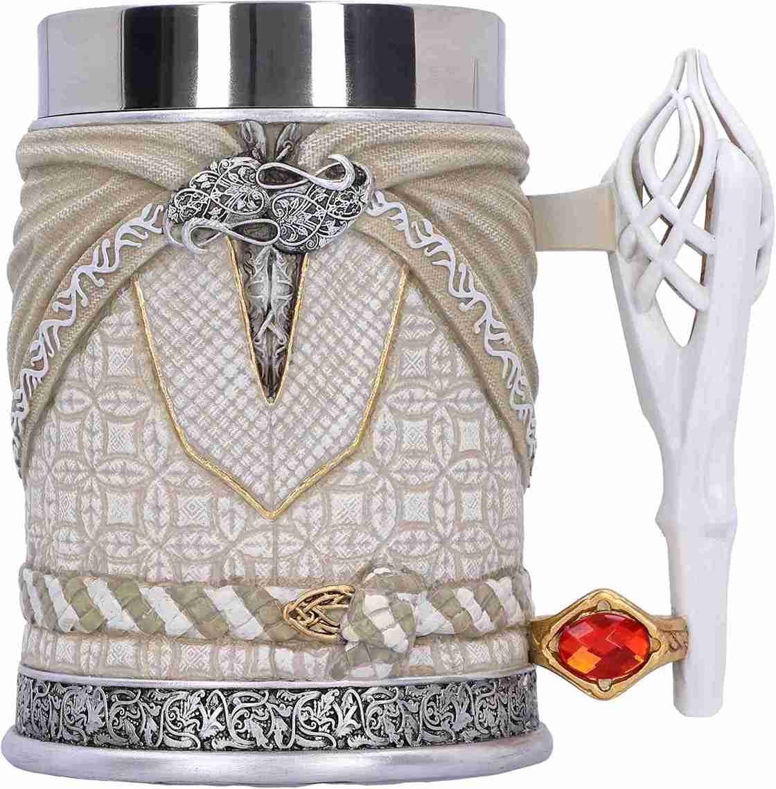 Nemesis Now Chope blanche Seigneur des Anneaux Gandalf The White 15 cm officielle Lord of the Rings