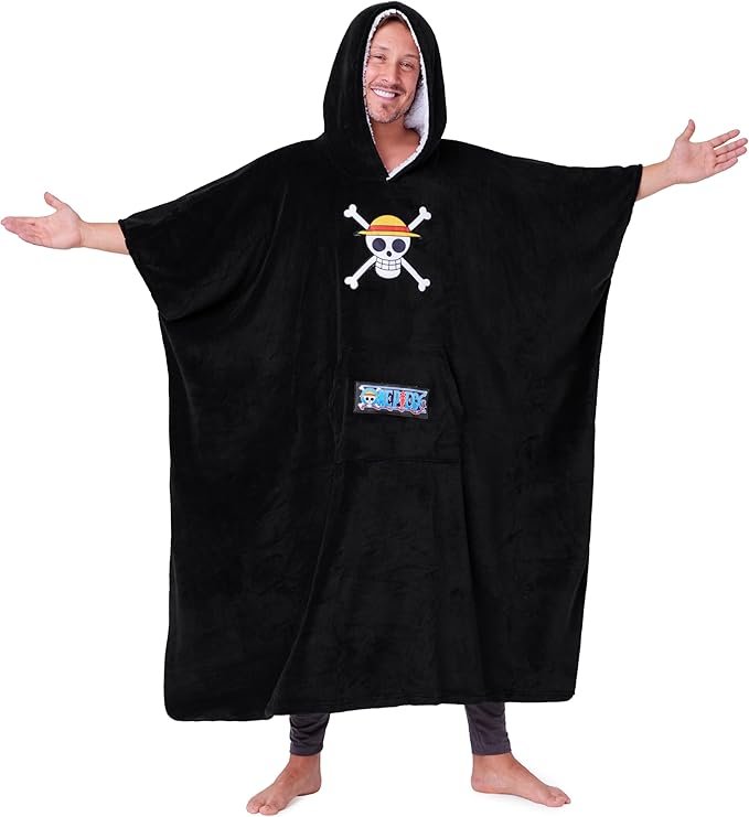 One Piece Polaire Poncho Homme Cadeau Anime Manga France