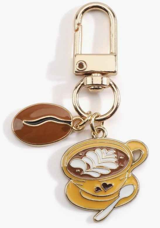 Porte-Clés Café Métal Miniature Cadeau France