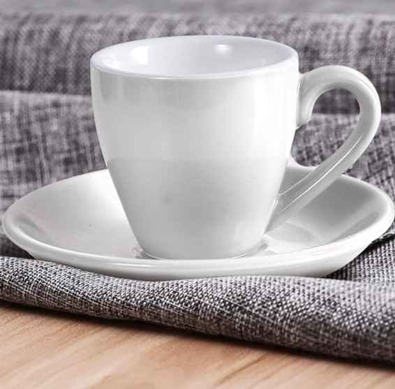 Set Tasses Espresso Porcelaine 80ml Professionnel France