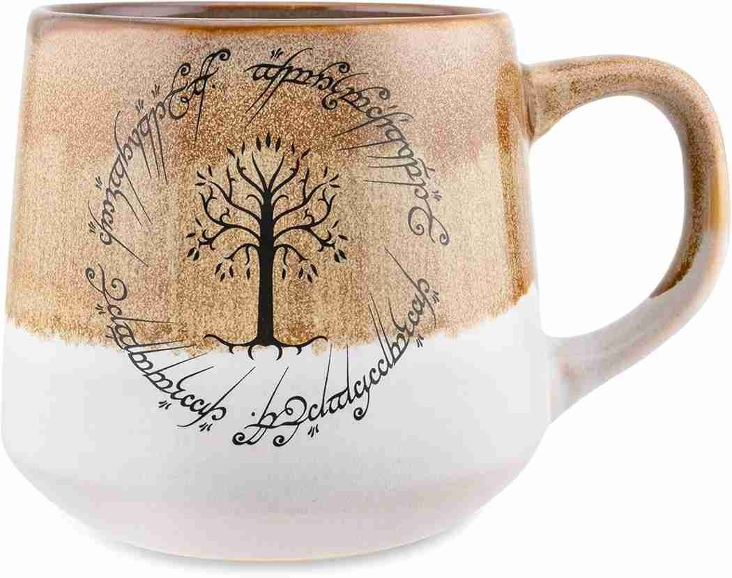 Silver Buffalo Le Seigneur des Anneaux Gondor Elven Text High Gloss Reactive Glaze 510 g Mug cĂ©ramique