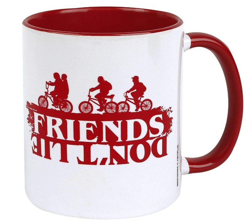 Stranger Things Friends Don't Lie Red Coloured Inner Mug France