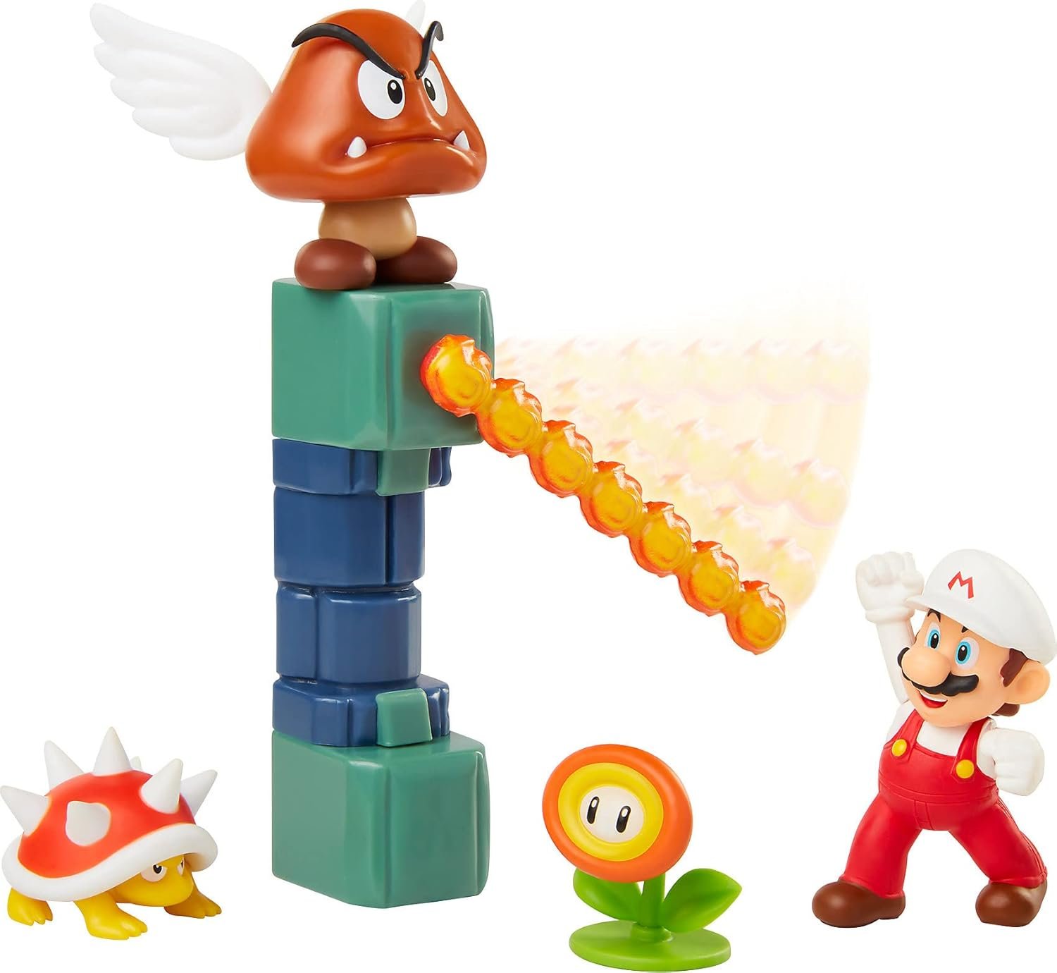 Diorama Super Mario Lava Castle Fleur de Feu France