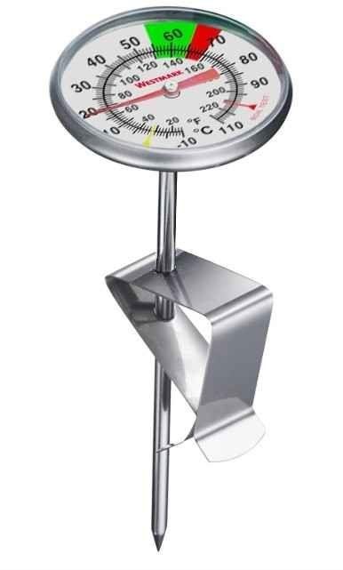 Thermomètre Lait 65°C Clip Barista France