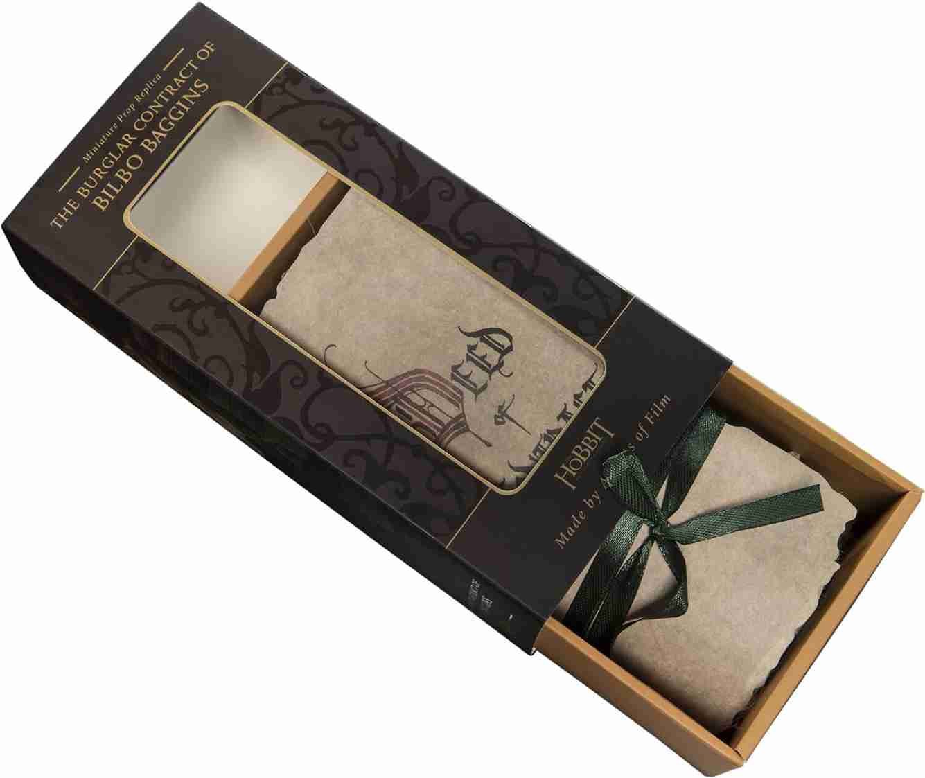 Weta Workshop Hobbit Réplique de prop Le Contrat de cambrioleur de Bilbo Sacquet miniature