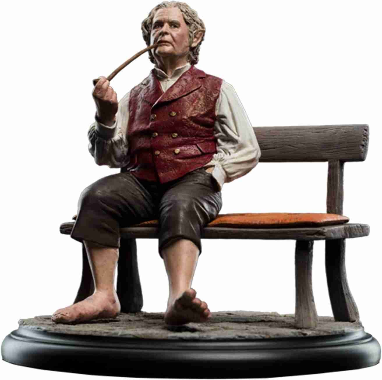 Weta Workshop Polystone Le Seigneur des Anneaux Bilbo Sacquet Premium Mini Statuette