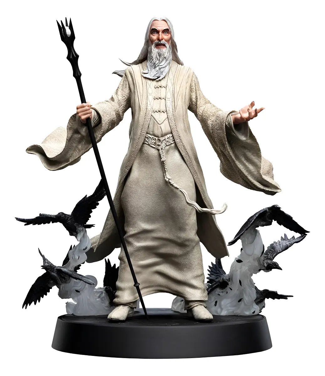 Weta Workshop Le Seigneur des Anneaux Figures du Fandom PVC Saruman la Statue Blanche 26 cm