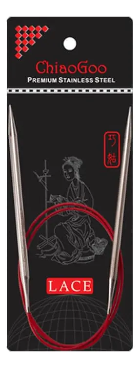 Aiguille circulaire ChiaoGoo Red Lace câble rouge 120 cm