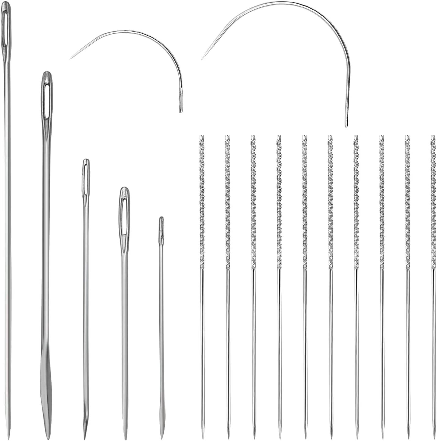 Aiguilles de réparation vêtements fils tirés