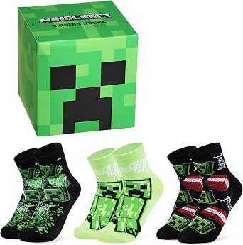 Chaussettes Minecraft — Pack avec motifs du jeu