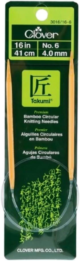 Clover Takumi circulaires bambou 60 cm aiguilles tricot