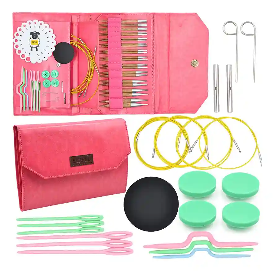 CraftLab kit tricot débutant complet aiguilles fils accessoires