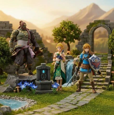 3 Pack Figma Zelda Tears of the Kingdom Link Ganondorf Zelda