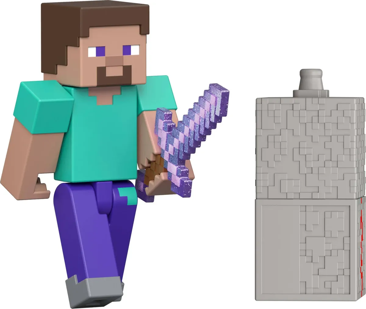 Figurine articulée Steve Minecraft — Mattel officiel