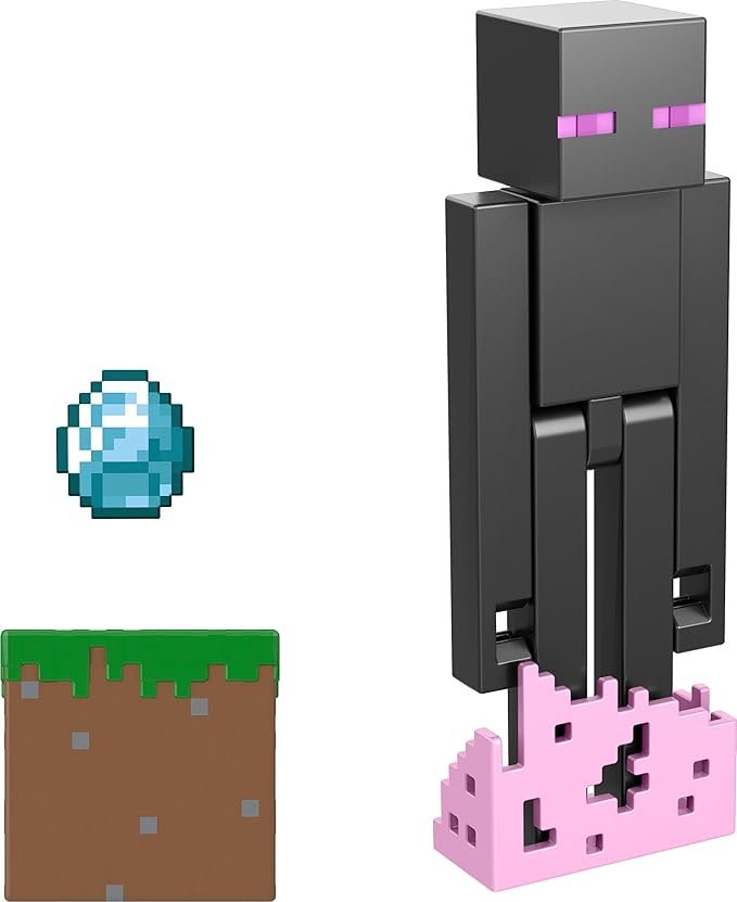 Figurine Enderman Minecraft articulée — Créature noire Minecraft