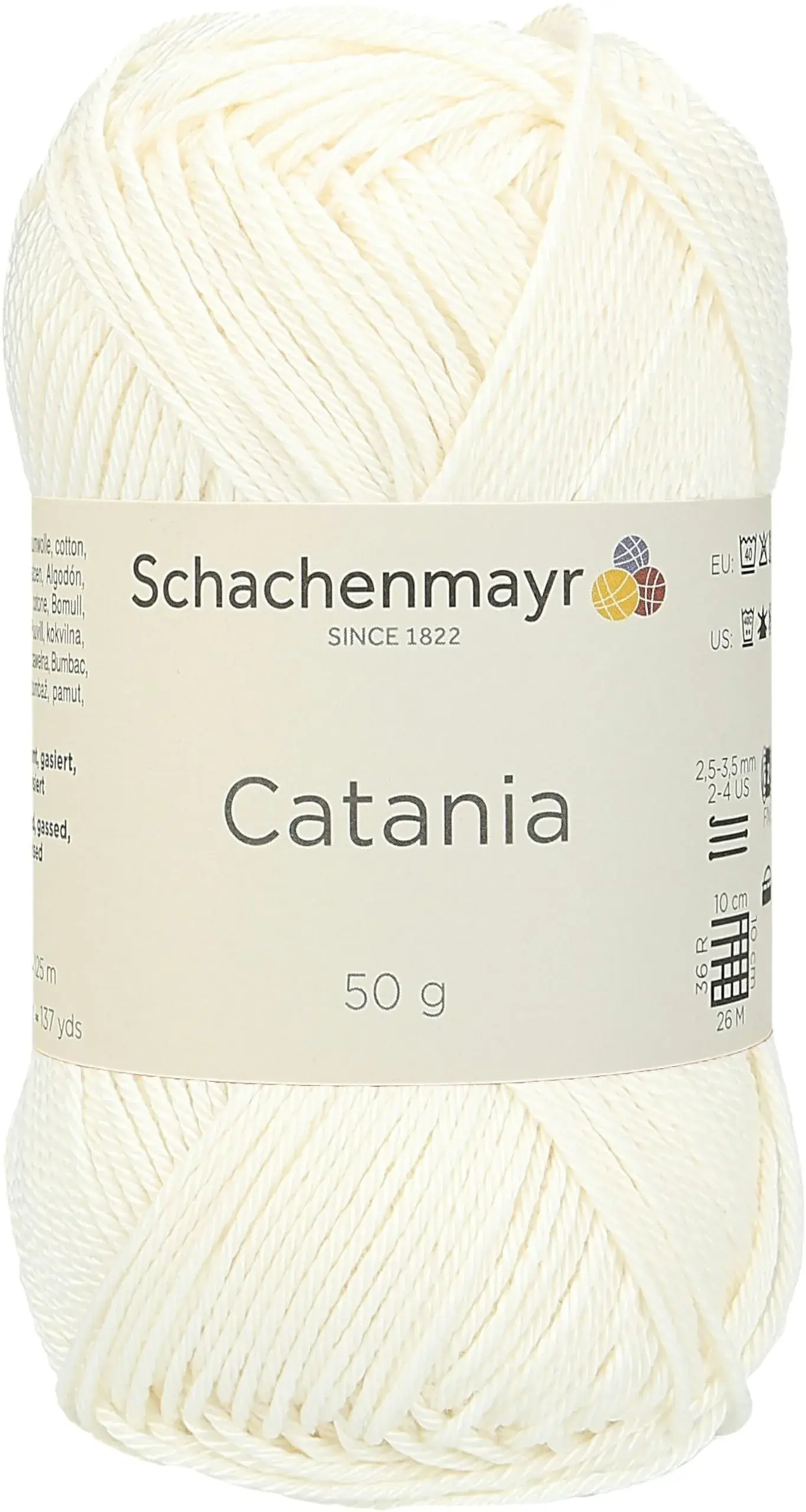 Pelote fil coton Schachenmayr Catania 50g mercérisé pour crochet