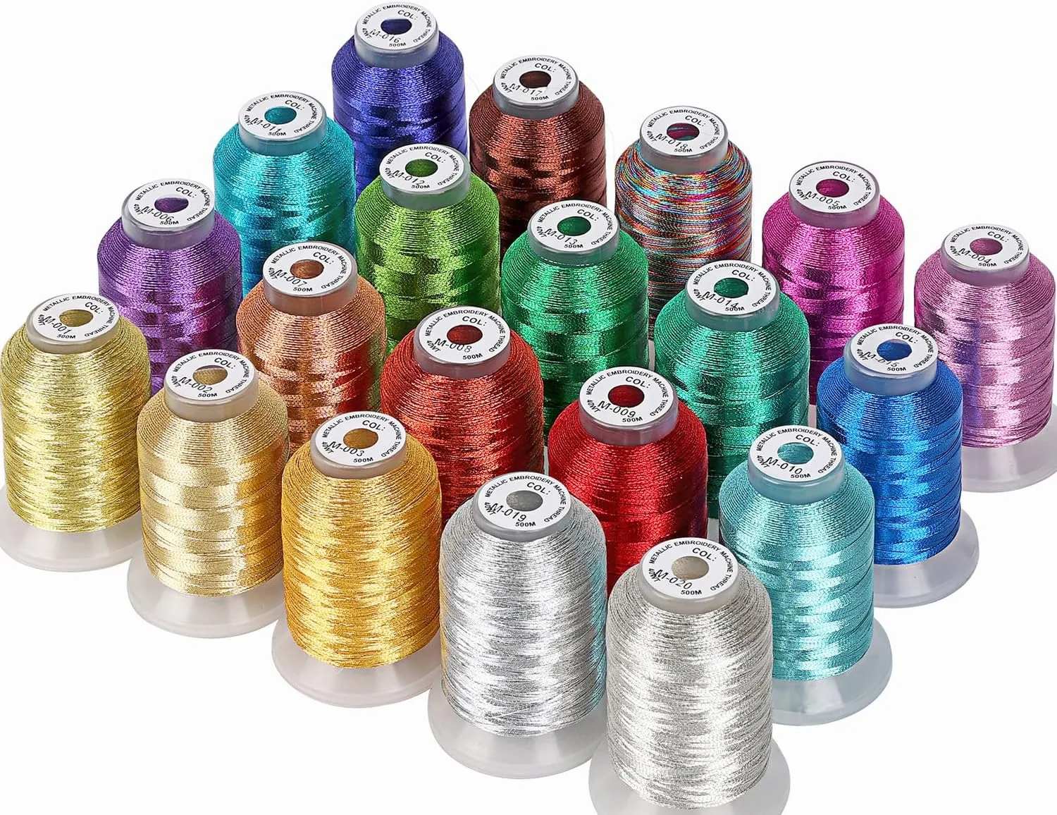 Fil métallisé lurex pour broderie à la machine