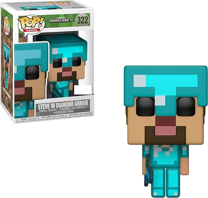 Funko Pop Steve Armure Diamant Minecraft — Edition spéciale