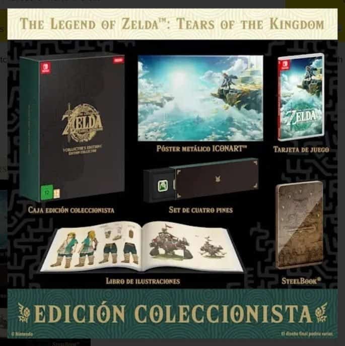 Guide Officiel Zelda Tears of the Kingdom Édition Collector