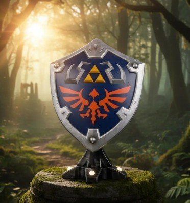 Zelda Breath of the Wild Bouclier Hylien LEDs First 4 Figures