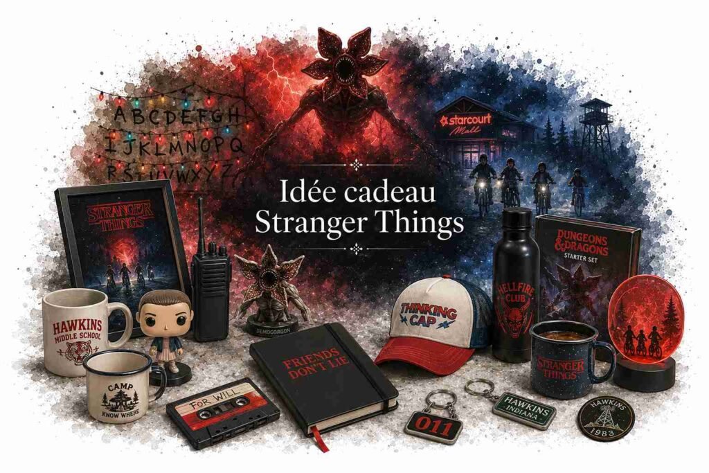 Cadeau Stranger Things : 50+ idées pour fans de Hawkins, Eleven, Eddie et du Monde Inverséstranger things