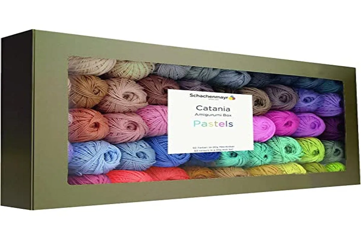 Boîte 50 pelotes Schachenmayr Catania Amigurumi couleurs assorties