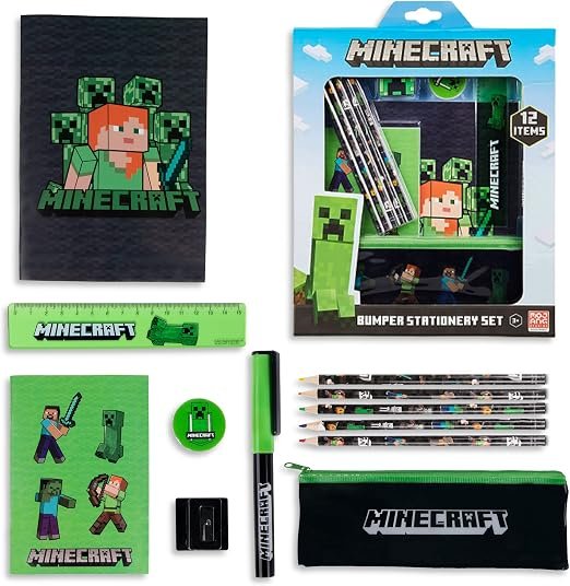 Kit papeterie Minecraft — Stylos, crayons et fournitures