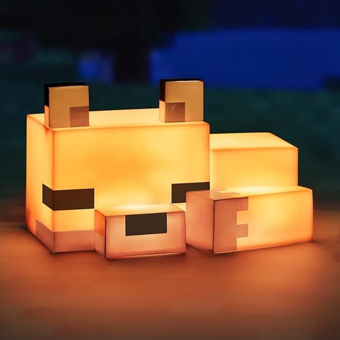 Lampe Renard Nuit Minecraft — Veilleuse renard LED